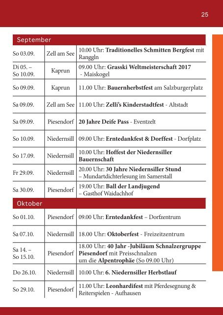 Sommer Info 2017