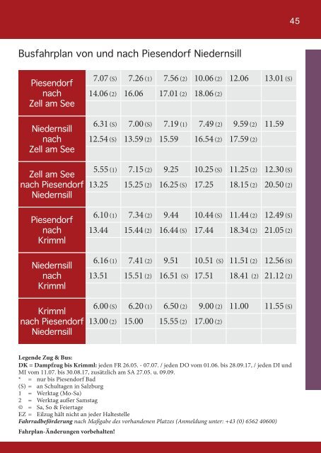 Sommer Info 2017