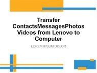 Transfer ContactsMessagesPhotosVideos from Lenovo to Computer