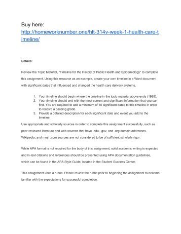 pcn 527 week 1 historical timeline paper