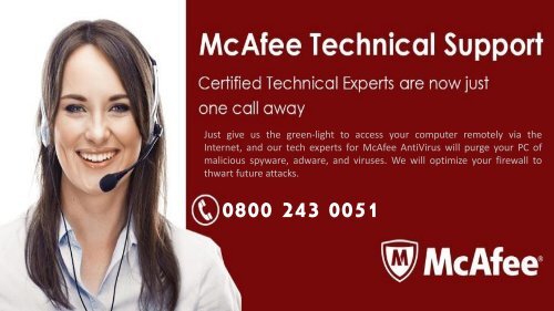 McAfee Internet Security Support Number 1800-243-0051 for Help