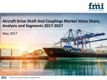 Aircraft Drive Shaft And Couplings Market Value Share, Analysis and Segments 2017-2027