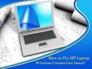 How to Fix HP Laptop Wireless Connection Issues? HP Tech   Support Number