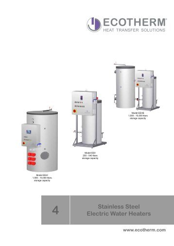 ECOTHERM Electric Water Heaters