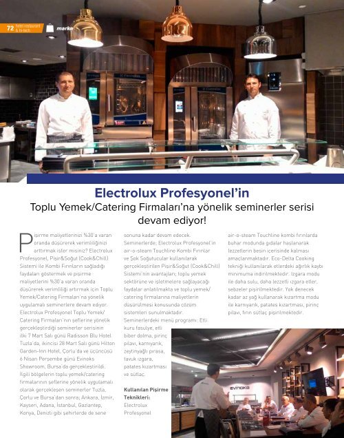 HOTEL RESTAURANT  MAGAZINE MAYIS 2017 SAYISI