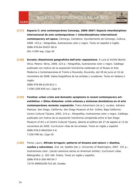 Boletín nº 6 Fecha Abril 2010 - Centro Atlántico de Arte Moderno