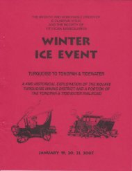 6012/2007 Winter Vituscan Turquoise To Tonopah & Tidewater History