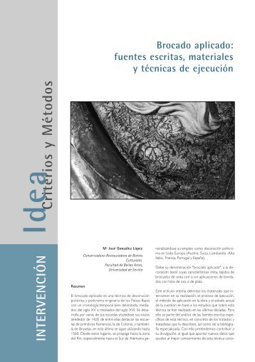 PDF de la contribución (en nueva ventana) - IAPH. Instituto Andaluz ...