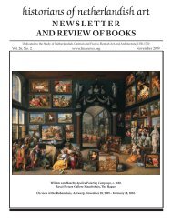 newsletter - Historians of Netherlandish Art