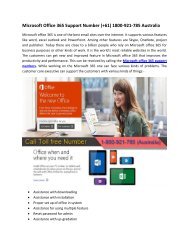 Microsoft Office 365 Support Phone Number