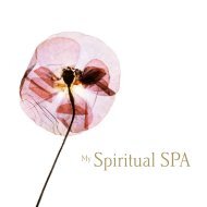 Spiritual SPA Broschüre englisch