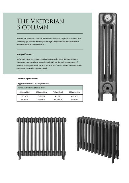 Reclaimed Radiator Brochure