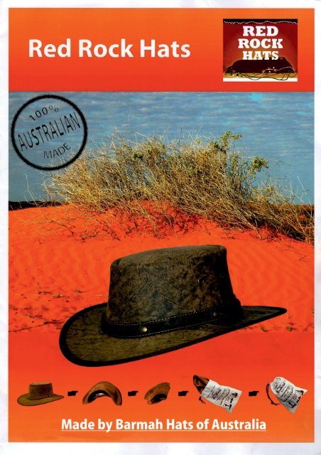 Barmah Red Rock Hats European Catolouge