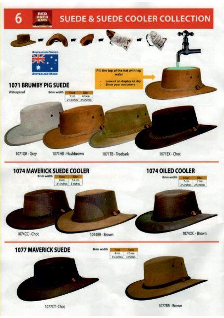 Barmah Red Rock Hats European Catolouge