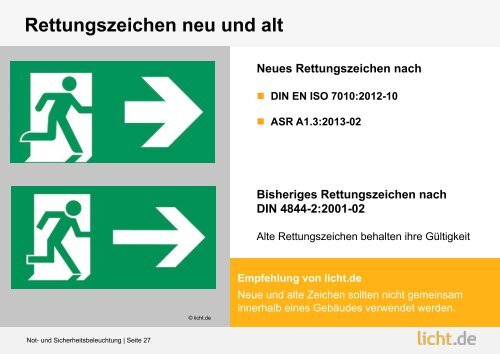 Präsentation: Not- und Sicherheitsbeleuchtung