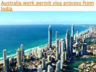 australia work permit visa process from india
