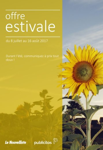 Offre estivale 2017