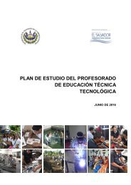 PLAN DE ESTUDIO PROFESORADO TECNICO TECNOLOGICO