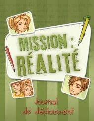 Journal Mission : Réalité 