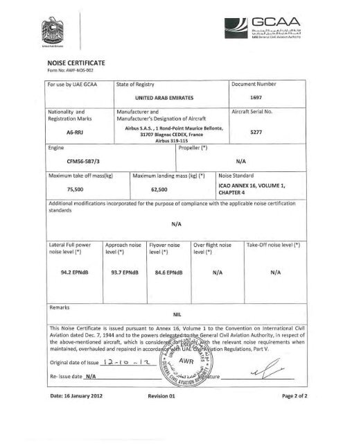 A6RRJ Noise Cert