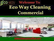 Commercial Cleaning Services New Jersey |ECO-WAY Cleaning Commercial