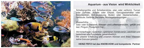 Aquarium - HEINZ FRITZ Kunststoffverarbeitung