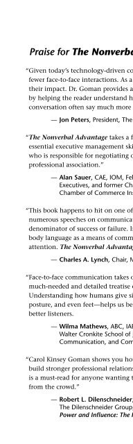 (Bk Business) Carol Kinsey Goman Ph.D.-The Nonverbal Advantage_ Secrets and Science of Body Language at Work -Berrett-Koehler Publishers (2008)