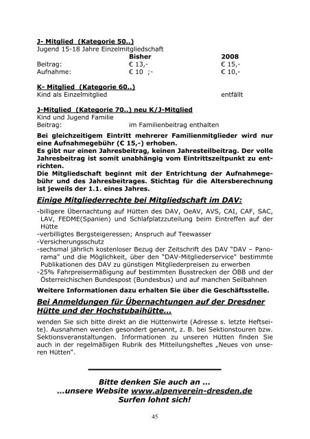 Heft Nr. 16 Juli 2007 - Deutscher Alpenverein Sektion Dresden