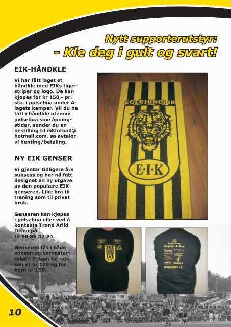 Et vellykket EIK-år! - Egersunds Idrettsklubb