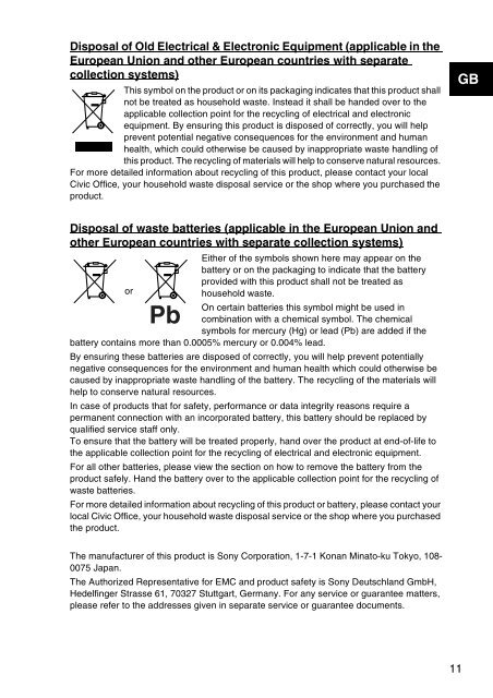 Sony SVS13A1Y9E - SVS13A1Y9E Documents de garantie Croate