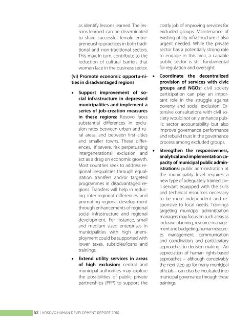 Kosovo Human Development Report 2010 - UNDP Kosovo - United ...