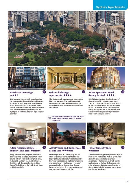 Sydney &amp; Melbourne Brochure 2017