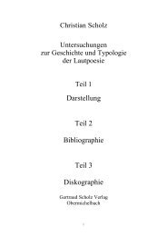 Darstellung Teil 2 Bibliographie Teil 3 Diskographie - Urs Engeler ...