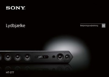 Sony HT-ST7 - HT-ST7 Mode d'emploi Danois