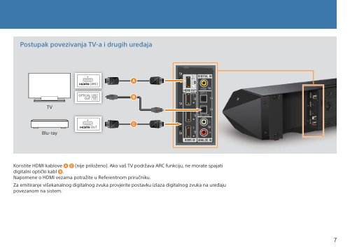 Sony HT-ST7 - HT-ST7 Mode d'emploi Bosniaque