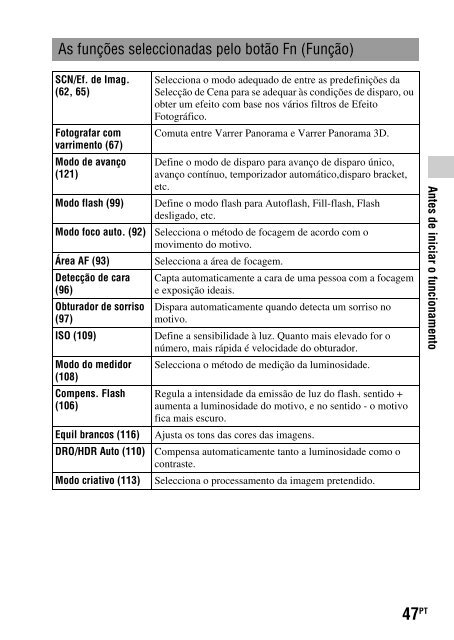 Sony SLT-A35K - SLT-A35K Consignes d&rsquo;utilisation Portugais