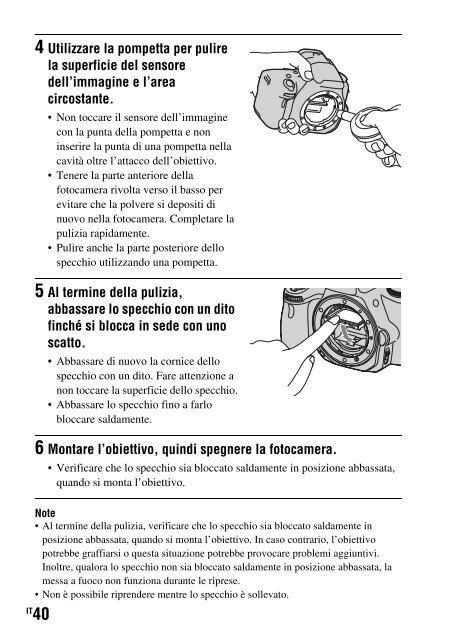 Sony SLT-A35K - SLT-A35K Consignes d&rsquo;utilisation Italien