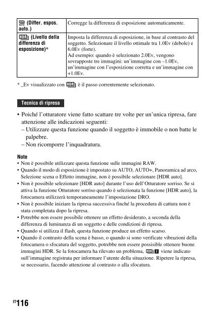 Sony SLT-A35K - SLT-A35K Consignes d&rsquo;utilisation Italien