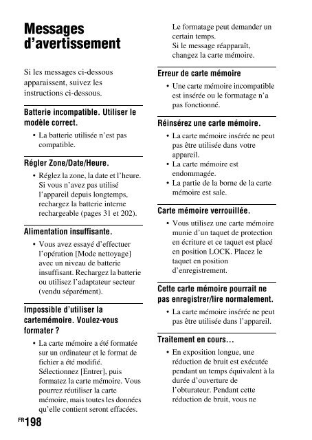 Sony SLT-A35K - SLT-A35K Consignes d&rsquo;utilisation Fran&ccedil;ais