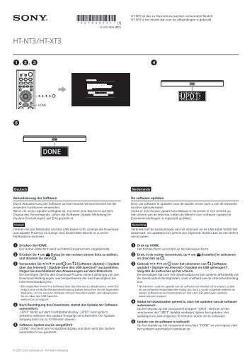 Sony HT-NT3 - HT-NT3 Manuel logiciel Allemand