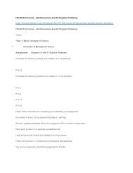 FIN 450 Full Course – (All Discussions and All Chapters Problems)