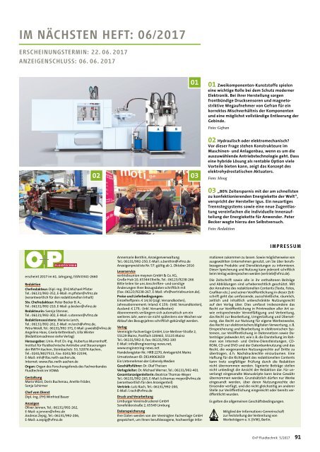 O+P Fluidtechnik 5/2017