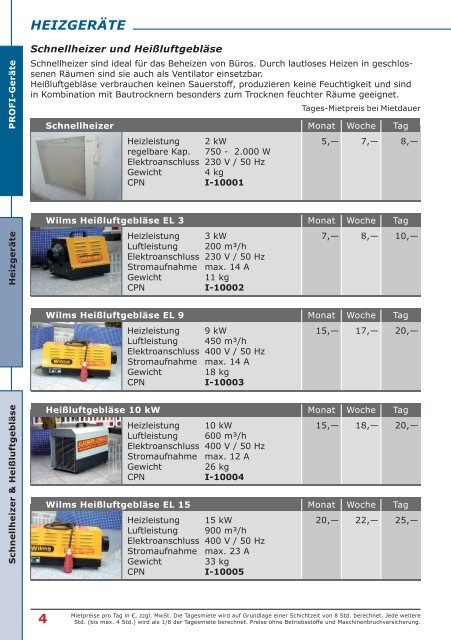 Industrie Heizgeräte Kühl und Trockengeräte