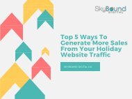 Top 5 Ways To Generate More Sales From Your Holiday Website Traffic