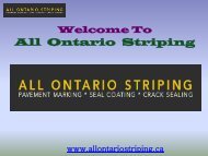 Sealcoating Toronto| All Ontario Striping