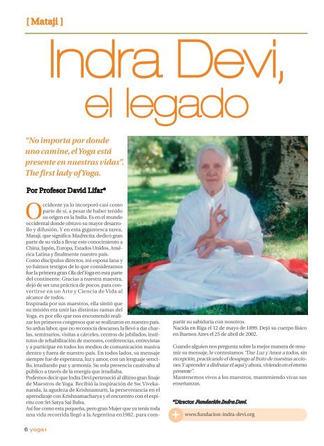 Revista Yoga + (Edición 69)