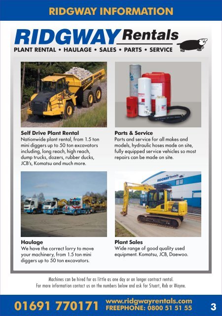 Ridgway Rentals Plant Machinery Guide May 17