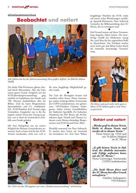 Sportclub Aktuell - Ausgabe Mai 2017