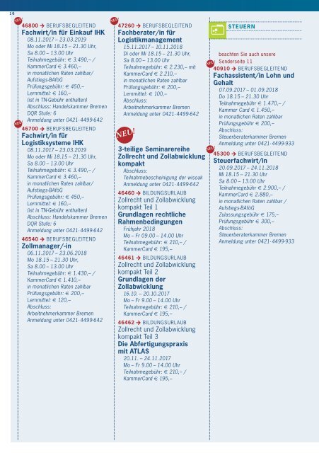 Berufliche Bildung Update – Bremen