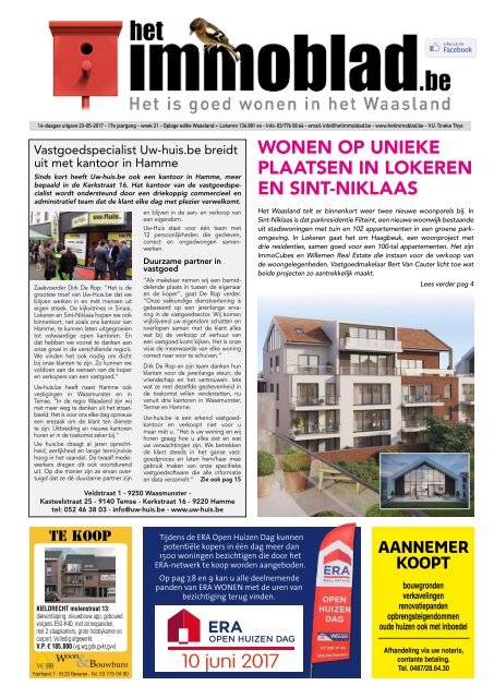 het Immoblad van 23 mei 2017